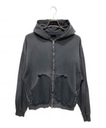 BALENCIAGA（バレンシアガ）の古着「Inside Out Zip-Up Hoody」｜ネイビー