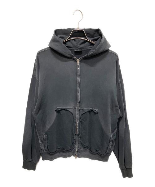 BALENCIAGA（バレンシアガ）BALENCIAGA (バレンシアガ) Inside Out Zip-Up Hoody ネイビー サイズ:XXSの古着・服飾アイテム