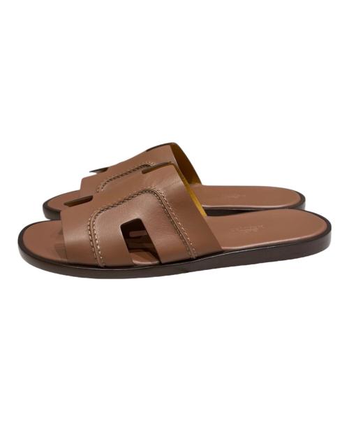HERMES（エルメス）HERMES (エルメス) サンダル/イズミール ブラウン サイズ:39　1/2の古着・服飾アイテム