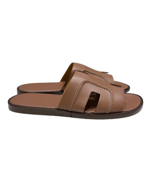 HERMES（エルメス）HERMES (エルメス) サンダル/イズミール ブラウン サイズ:39　1/2の古着・服飾アイテム