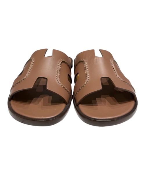 HERMES（エルメス）HERMES (エルメス) サンダル/イズミール ブラウン サイズ:39　1/2の古着・服飾アイテム