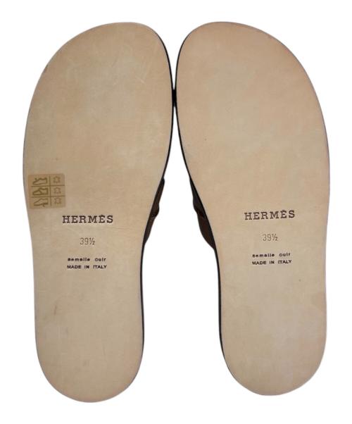 HERMES（エルメス）HERMES (エルメス) サンダル/イズミール ブラウン サイズ:39　1/2の古着・服飾アイテム
