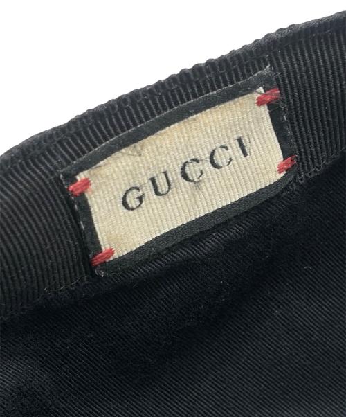 GUCCI（グッチ）GUCCI (グッチ) GGジャガードキャップ ブラック サイズ:Lの古着・服飾アイテム