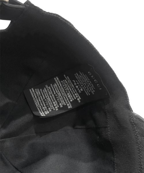 GUCCI（グッチ）GUCCI (グッチ) GGジャガードキャップ ブラック サイズ:Lの古着・服飾アイテム