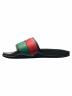 GUCCI (グッチ) インターロッキングGスライドサンダル ブラック サイズ:8：25000円