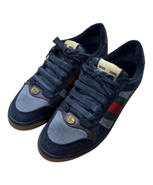 GUCCI（グッチ）GUCCI (グッチ) ACE GG SUPREME SNEAKER ブラック サイズ:8の古着・服飾アイテム