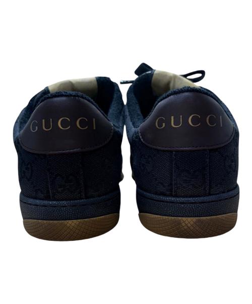GUCCI（グッチ）GUCCI (グッチ) ACE GG SUPREME SNEAKER ブラック サイズ:8の古着・服飾アイテム