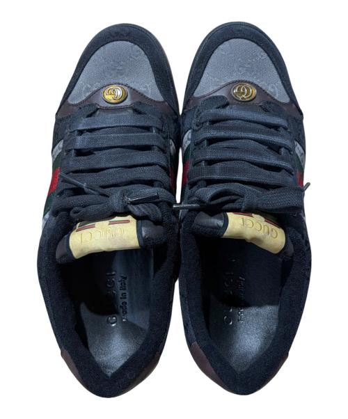 GUCCI（グッチ）GUCCI (グッチ) ACE GG SUPREME SNEAKER ブラック サイズ:8の古着・服飾アイテム