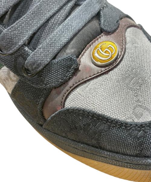 GUCCI（グッチ）GUCCI (グッチ) ACE GG SUPREME SNEAKER ブラック サイズ:8の古着・服飾アイテム