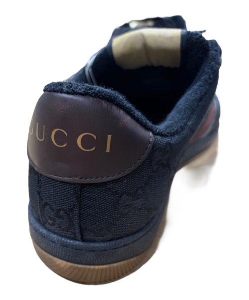 GUCCI（グッチ）GUCCI (グッチ) ACE GG SUPREME SNEAKER ブラック サイズ:8の古着・服飾アイテム