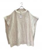 HERMESエルメス）の古着「ウールポンチョニット/Wool Poncho Knit Sweater/2904D3」｜ホワイト