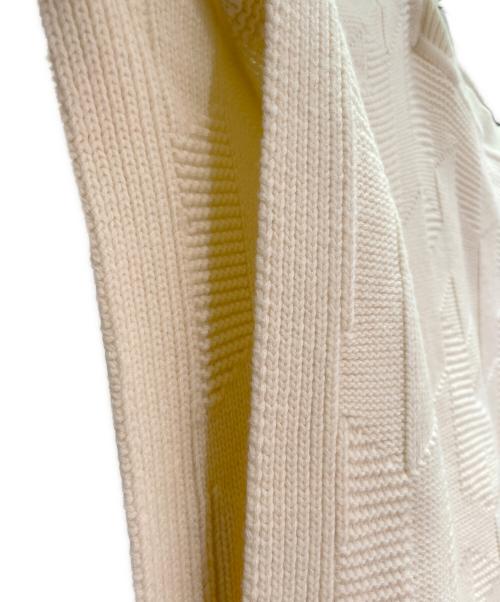 HERMES（エルメス）HERMES (エルメス) ウールポンチョニット/Wool Poncho Knit Sweater/2904D3 ホワイト サイズ:34の古着・服飾アイテム