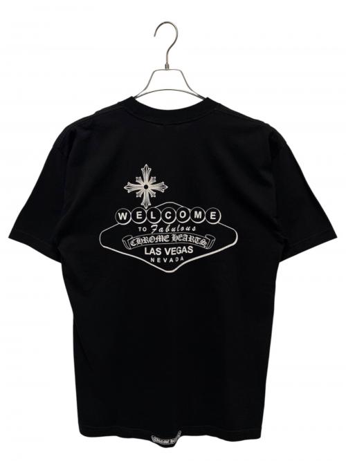 CHROME HEARTS（クロムハーツ）CHROME HEARTS (クロムハーツ) WELCOME TO FABULOUS LAS VEGAS T-shirt ブラック サイズ:Ⅼの古着・服飾アイテム