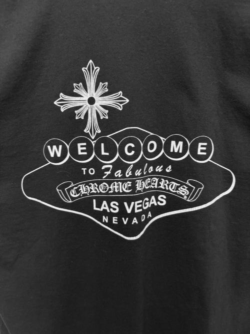 CHROME HEARTS（クロムハーツ）CHROME HEARTS (クロムハーツ) WELCOME TO FABULOUS LAS VEGAS T-shirt ブラック サイズ:Ⅼの古着・服飾アイテム