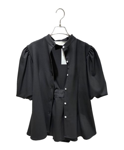 DESTREE（デストレー）DESTREE (デストレー) パフスリーブコルセットブラウス ブラック サイズ:Sの古着・服飾アイテム