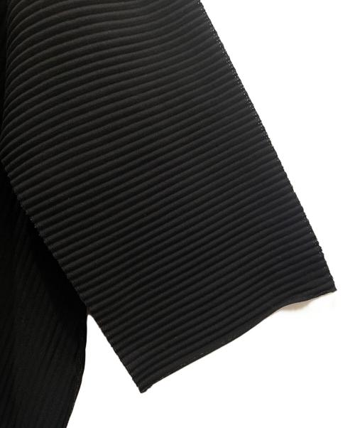 me ISSEY MIYAKE（ミーイッセイ ミヤケ）me ISSEY MIYAKE (ミーイッセイ ミヤケ) プリーツカットソー ブラック サイズ:-の古着・服飾アイテム