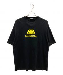 BALENCIAGA（バレンシアガ）の古着「BBロゴTシャツ」｜ブラック