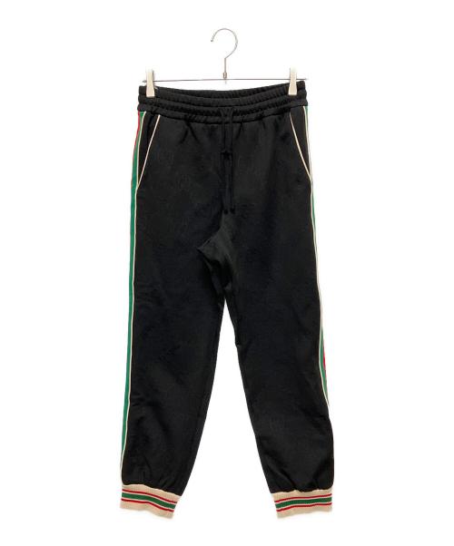 GUCCI（グッチ）GUCCI (グッチ) GGジャガードスウェットパンツ ブラック サイズ:XSの古着・服飾アイテム