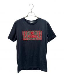 FENDI（フェンディ）の古着「ロゴTシャツ/ズッカ」｜ブラック