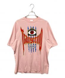 BURBERRY（バーバリー）の古着「スローガンプリントTシャツ」｜ピンク