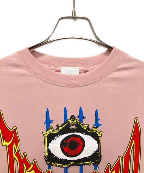 BURBERRY（バーバリー）BURBERRY (バーバリー) スローガンプリントTシャツ ピンク サイズ:Ｌの古着・服飾アイテム