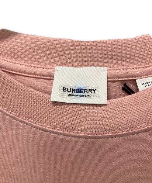 BURBERRY（バーバリー）BURBERRY (バーバリー) スローガンプリントTシャツ ピンク サイズ:Ｌの古着・服飾アイテム