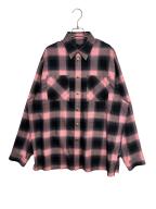 GIVENCHYジバンシィ）の古着「4Gオンブレチェックシャツ」｜ピンク