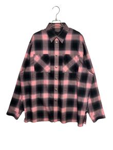 GIVENCHY（ジバンシィ）の古着「4Gオンブレチェックシャツ」｜ピンク