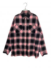 GIVENCHY（ジバンシィ）の古着「4Gオンブレチェックシャツ」｜ピンク