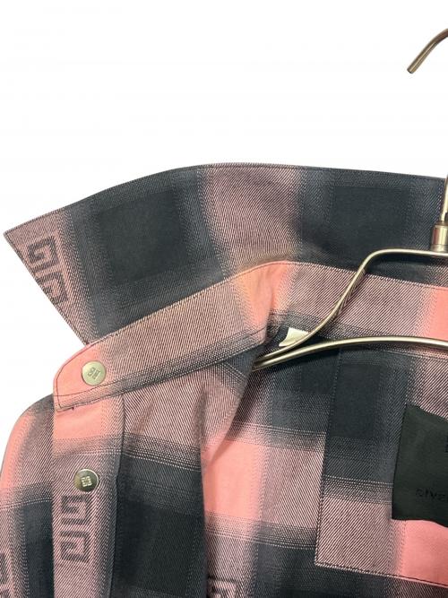 GIVENCHY（ジバンシィ）GIVENCHY (ジバンシィ) 4Gオンブレチェックシャツ ピンク サイズ:39の古着・服飾アイテム