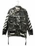 OFFWHITE（オフホワイト）の古着「バイアスロゴジャケット」｜ブラック