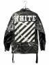 OFFWHITE (オフホワイト) バイアスロゴジャケット ブラック サイズ:M：35000円