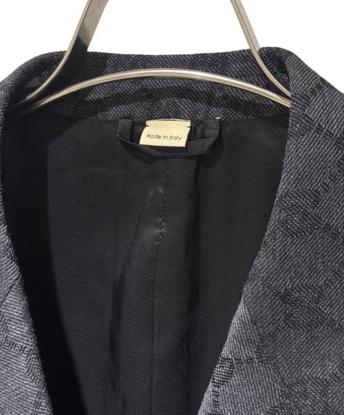 GUCCI（グッチ）GUCCI (グッチ) GGウール ジャカード ダブルジャケット/715184 グレー サイズ:38の古着・服飾アイテム