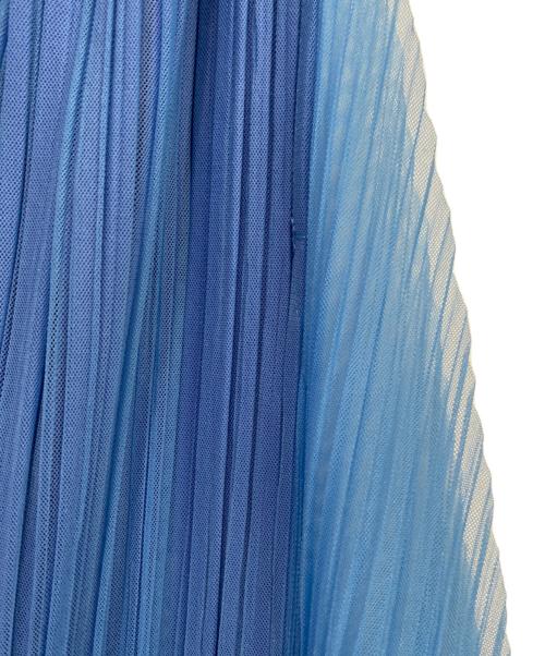 PLEATS PLEASE（プリーツプリーズ）PLEATS PLEASE (プリーツプリーズ) レースレイヤードプリーツパンツ スカイブルー サイズ:1の古着・服飾アイテム