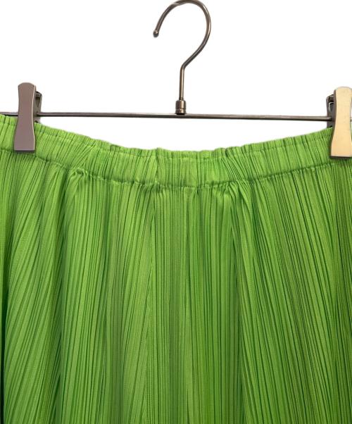 PLEATS PLEASE（プリーツプリーズ）PLEATS PLEASE (プリーツプリーズ) プリーツスカート 黄緑 サイズ:5の古着・服飾アイテム
