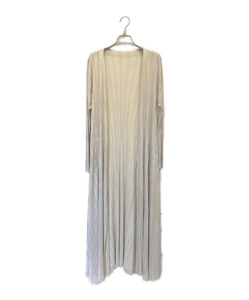 PLEATS PLEASE（プリーツプリーズ）PLEATS PLEASE (プリーツプリーズ) プリーツガウンカーディガン アイボリー サイズ:5の古着・服飾アイテム