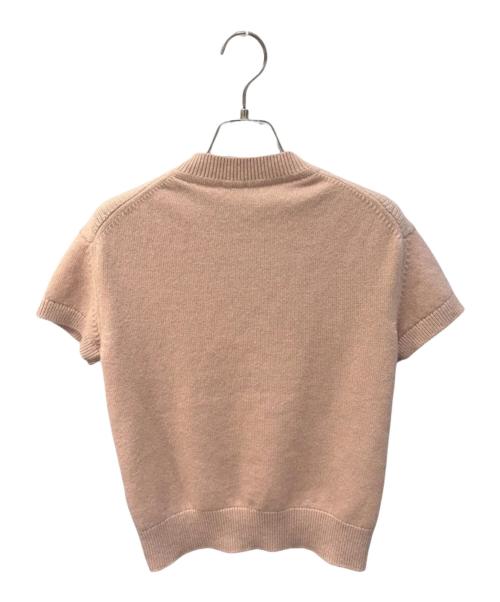 HERMES（エルメス）HERMES (エルメス) カシミア半袖ニット ピンク サイズ:36の古着・服飾アイテム
