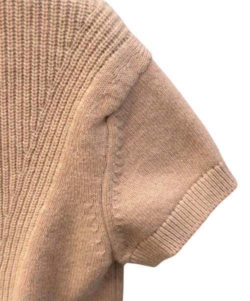 HERMES（エルメス）HERMES (エルメス) カシミア半袖ニット ピンク サイズ:36の古着・服飾アイテム