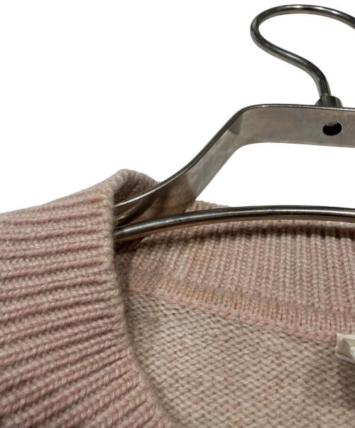 HERMES（エルメス）HERMES (エルメス) カシミア半袖ニット ピンク サイズ:36の古着・服飾アイテム