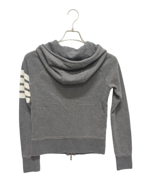 Thom Browne（トムブラウン）Thom Browne (トムブラウン) 4barジップパーカー グレー サイズ:40の古着・服飾アイテム