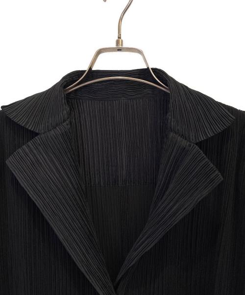 PLEATS PLEASE（プリーツプリーズ）PLEATS PLEASE (プリーツプリーズ) プリーツテーラードジャケット ブラック サイズ:2の古着・服飾アイテム