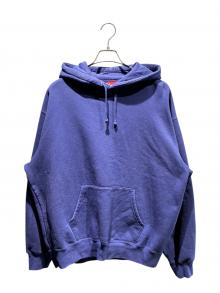 SUPREME（シュプリーム）の古着「Satin Applique Hooded Sweat Shirt」｜ブルー