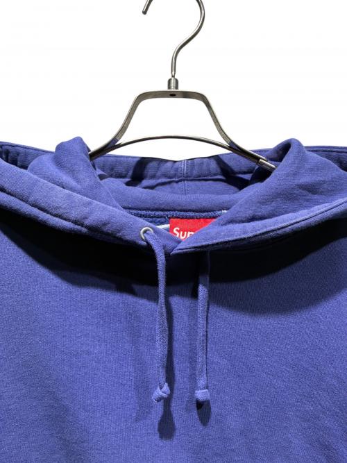 SUPREME（シュプリーム）SUPREME (シュプリーム) Satin Applique Hooded Sweat Shirt ブルー サイズ:Lの古着・服飾アイテム