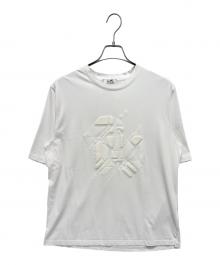 HERMES（エルメス）の古着「Chevaux en Symetrie Tシャツ」｜ホワイト