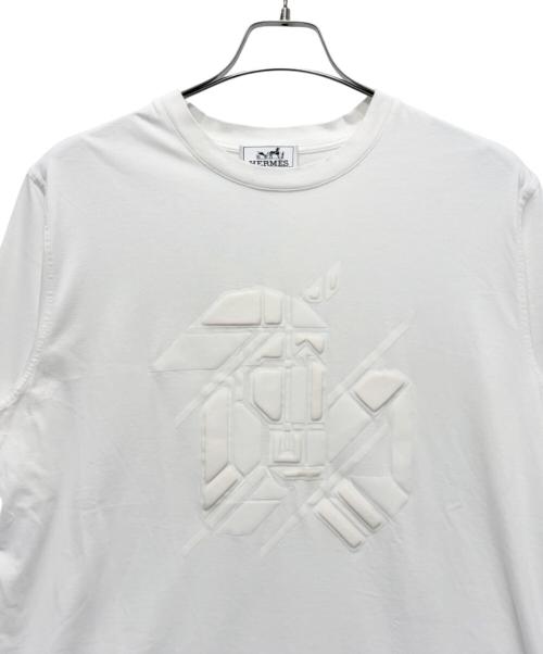 HERMES（エルメス）HERMES (エルメス) Chevaux en Symetrie Tシャツ ホワイト サイズ:Lの古着・服飾アイテム