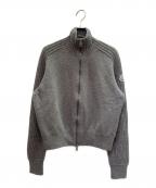 MONCLERモンクレール）の古着「Cashmere Blend Zip Cardigan カシミヤ混ジップカーディガン/F20939B72300 A9363」｜ライトグレー