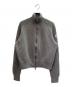 MONCLER（モンクレール）の古着「Cashmere Blend Zip Cardigan カシミヤ混ジップカーディガン/F20939B72300 A9363」｜ライトグレー