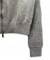 中古・古着 MONCLER (モンクレール) Cashmere Blend Zip Cardigan カシミヤ混ジップカーディガン/F20939B72300 A9363 ライトグレー サイズ:S：60000円