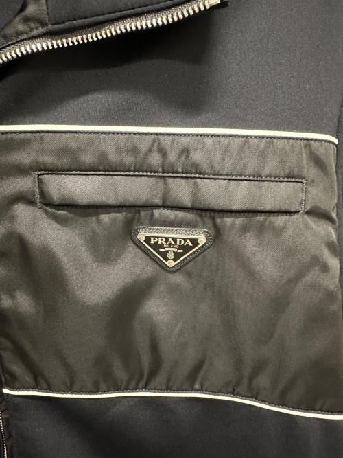 PRADA（プラダ）PRADA (プラダ) Re-Nylonディテール付 スウェットシャツ ブラック サイズ:Lの古着・服飾アイテム