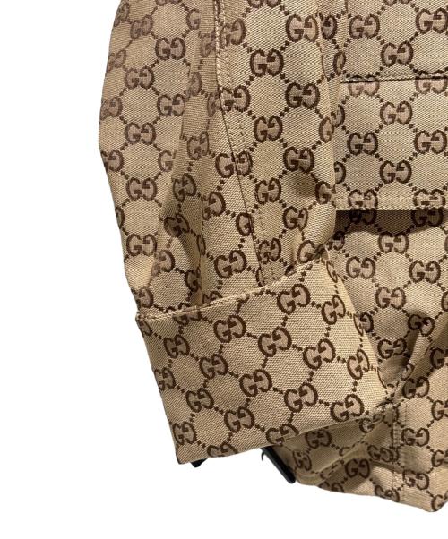 GUCCI（グッチ）GUCCI (グッチ) GG Jacquard Oversized Jacket/GGジャガードオーバーサイズジャケット/842660 ZAF4S ベージュ サイズ:40の古着・服飾アイテム